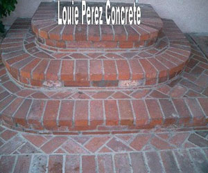 Curved Brick Tile Staircase