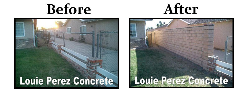 Before and After Old House Fence