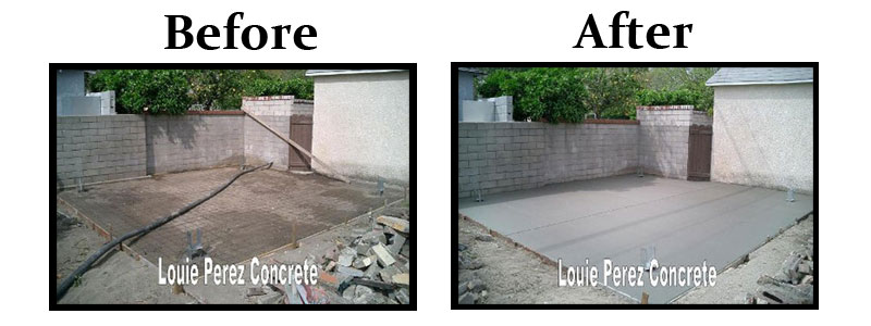 Before and After Concrete Driveway